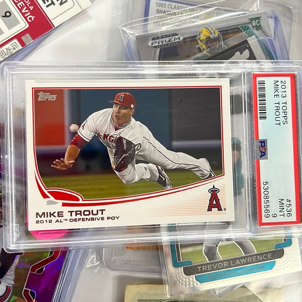 2014 mike trout psa graded SP TOPPS
